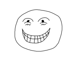 odd and funny face sticker #1324854