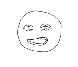 odd and funny face sticker #1324855