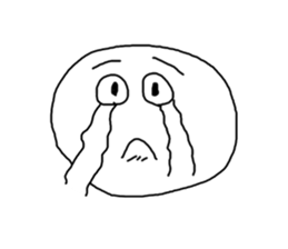 odd and funny face sticker #1324858