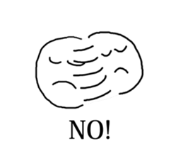 odd and funny face sticker #1324865
