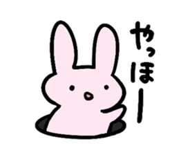 rabbit and bear sticker #1326106