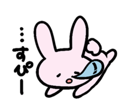 rabbit and bear sticker #1326109