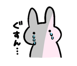 rabbit and bear sticker #1326112