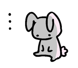 rabbit and bear sticker #1326113