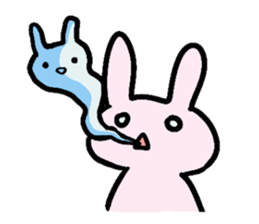 rabbit and bear sticker #1326121