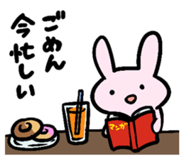 rabbit and bear sticker #1326123