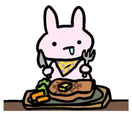 rabbit and bear sticker #1326125