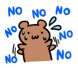 rabbit and bear sticker #1326136