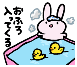 rabbit and bear sticker #1326138