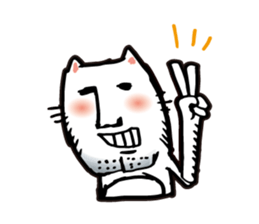 Big chin cat sticker #1326516