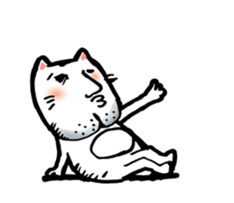 Big chin cat sticker #1326525