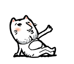 Big chin cat sticker #1326525