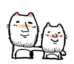 Big chin cat sticker #1326545