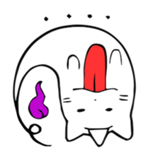 The ghost of cat. sticker #1326741