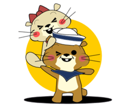 Orange-peanut sticker #1326778