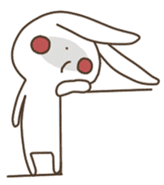 A negative rabbit sticker #1327235