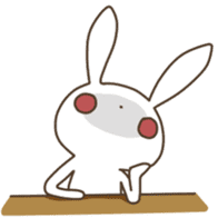 A negative rabbit sticker #1327236