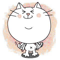 White cat Sticker 2