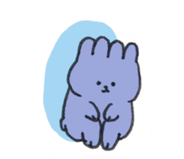 four ears rabbit sticker #1327532