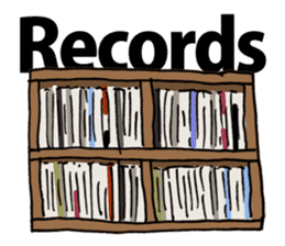 Analogue records listener life sticker #1327673