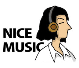 Analogue records listener life sticker #1327686