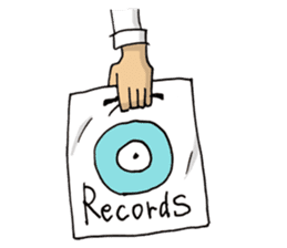 Analogue records listener life sticker #1327687