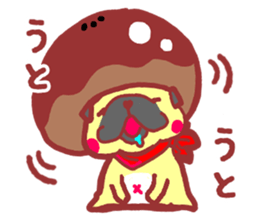 Sweet roll dog sticker #1328030