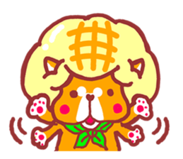 Sweet roll dog sticker #1328032