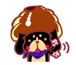 Sweet roll dog sticker #1328034