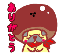 Sweet roll dog sticker #1328036