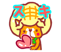 Sweet roll dog sticker #1328041