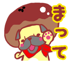 Sweet roll dog sticker #1328048