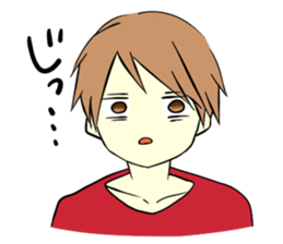 An idle boy's sticker sticker #1328105