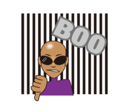 dark glasses man sticker #1328471