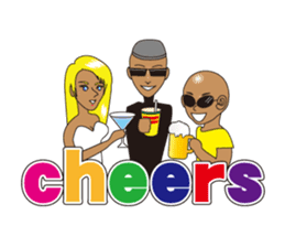 dark glasses man sticker #1328474