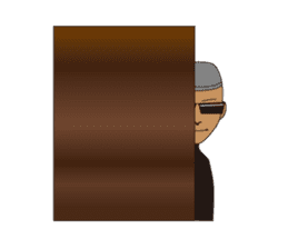 dark glasses man sticker #1328477