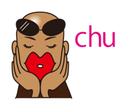 dark glasses man sticker #1328478