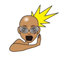 dark glasses man sticker #1328480