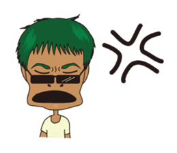 dark glasses man sticker #1328485