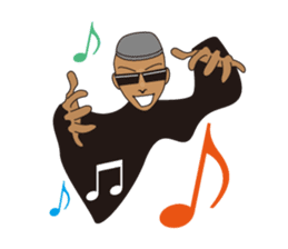 dark glasses man sticker #1328488