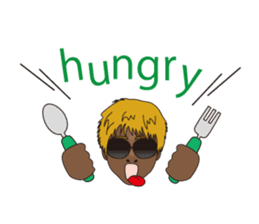 dark glasses man sticker #1328491