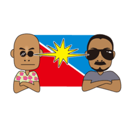 dark glasses man sticker #1328493