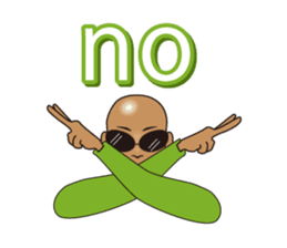 dark glasses man sticker #1328495