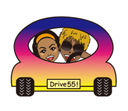 dark glasses man sticker #1328496