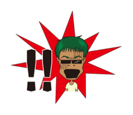 dark glasses man sticker #1328500