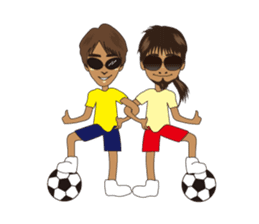 dark glasses man sticker #1328501