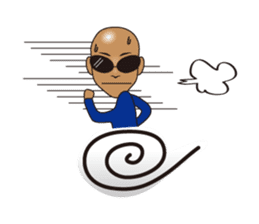 dark glasses man sticker #1328504