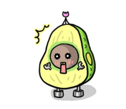 Avocado sticker #1329268