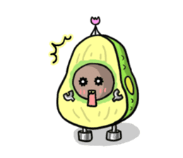 Avocado sticker #1329268