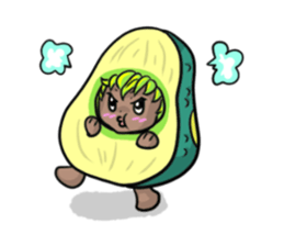 Avocado sticker #1329277